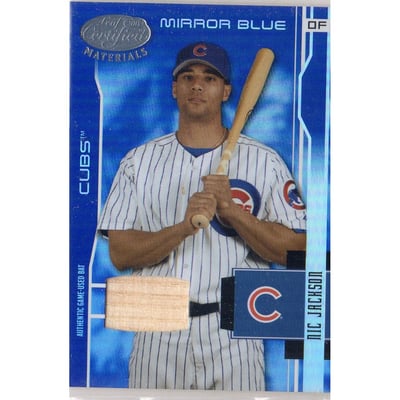 2003 Leaf Certified Materials Mirror Blue Materials #32 Nic Jackson Bat/100