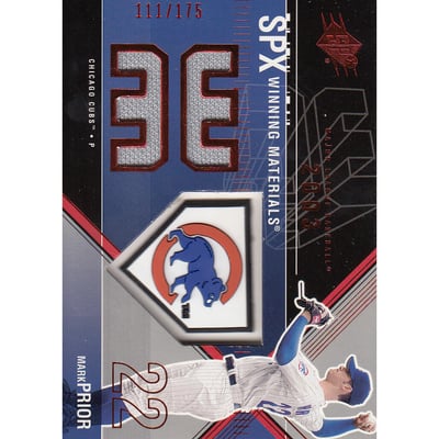 2003 SPx Winning Materials 175 #MP2RA Mark Prior Logo