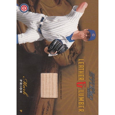 2003 Studio Leather and Lumber #LL28 Mark Prior Bat/400
