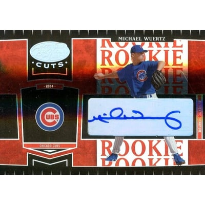 2004 Leaf Certified Cuts Marble Signature Red #284 Michael Wuertz ROO/100