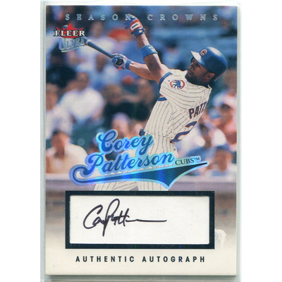 2004 Ultra Season Crowns Autograph #35 Corey Patterson