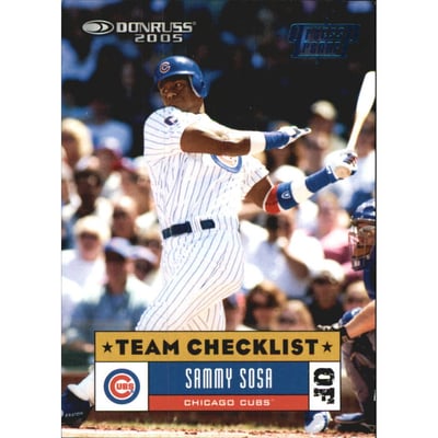 2005 Donruss Press Proofs Blue #376 Sammy Sosa TC