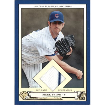 2005 Origins Materials Jersey #MP Mark Prior