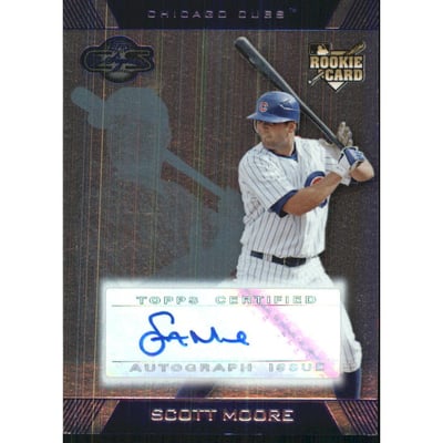 2007 Topps Co-Signers Silver Blue #113 Scott Moore AU