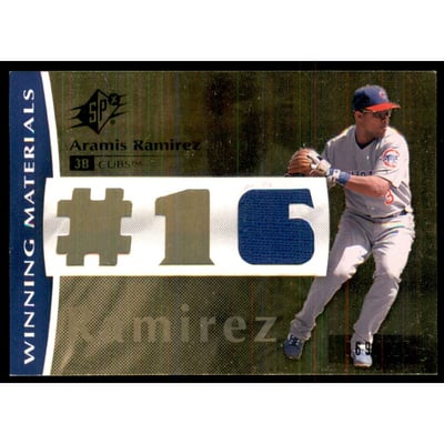 2008 SPx Winning Materials Jersey Number 125 #RA Aramis Ramirez