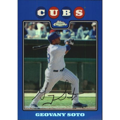 2008 Topps Chrome Blue Refractors #129 Geovany Soto