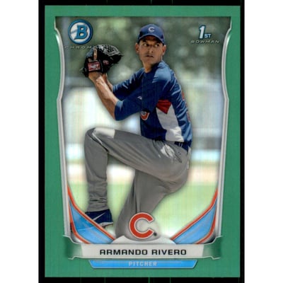 2014 Bowman Chrome Prospects Green Refractors #BCP13 Armando Rivero