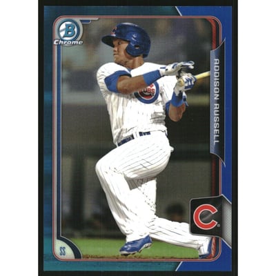 2015 Bowman Chrome Prospects Blue Refractors #BCP117 Addison Russell