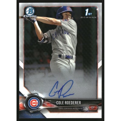 2018 Bowman Chrome Draft Autographs #CDACSC Connor Scott