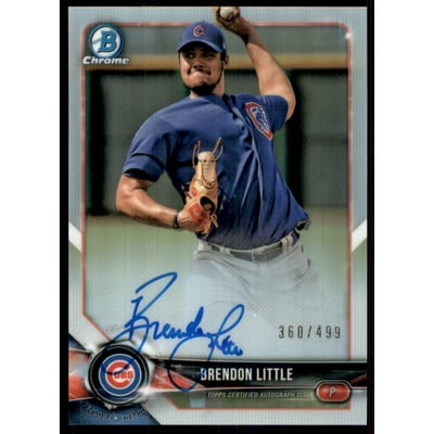 2018 Bowman Chrome Prospect Autographs Refractors #BCPABL Brendon Little