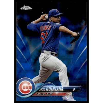 2018 Topps Chrome Blue Refractors #48 Jose Quintana