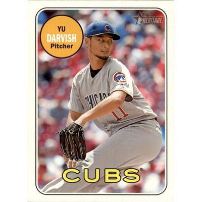 2018 Topps Heritage Action Variations #707 Yu Darvish