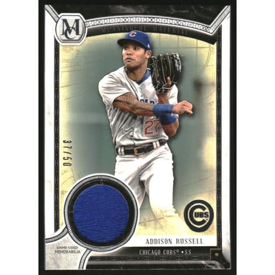 2018 Topps Museum Collection Meaningful Material Relics #MMRARU Addison Russell