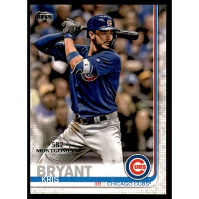 2019 Topps Factory Set 582 Montgomery #210 Kris Bryant