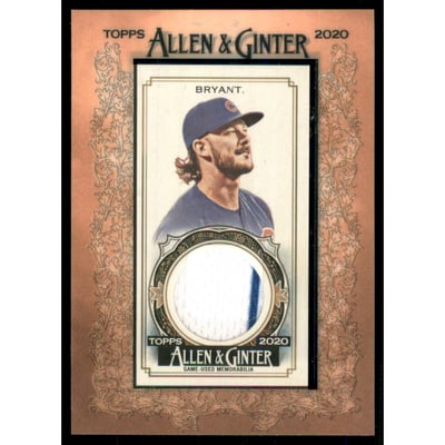 2020 Topps Allen and Ginter Mini Framed Relics #MFRKB Kris Bryant