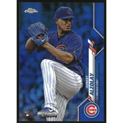 2020 Topps Chrome Blue Refractors #110 Adbert Alzolay
