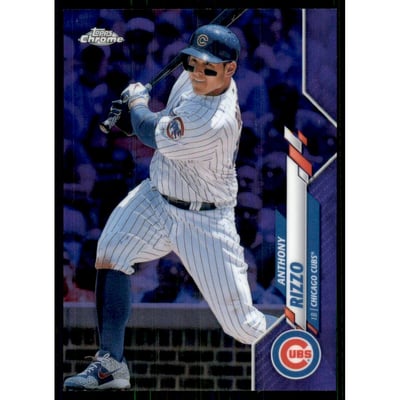 2020 Topps Chrome Purple Refractors #71 Anthony Rizzo