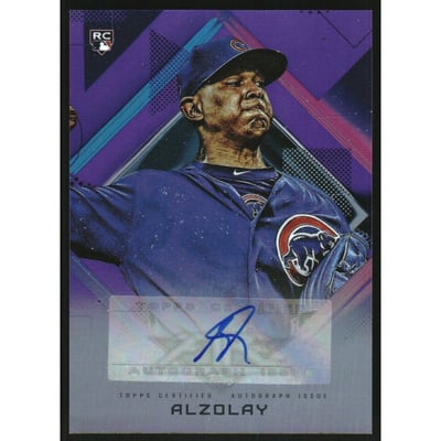 2020 Topps Fire Autographs Purple #FAAA Adbert Alzolay
