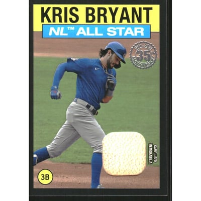 2021 Topps '86 Topps All Star Relics Black #86ASRKB Kris Bryant
