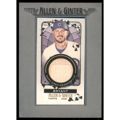 2021 Topps Allen and Ginter Mini Framed Relics #MFRKB Kris Bryant