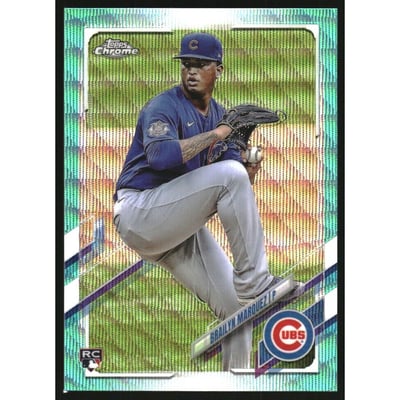 2021 Topps Chrome Aqua Wave Refractors #26 Brailyn Marquez