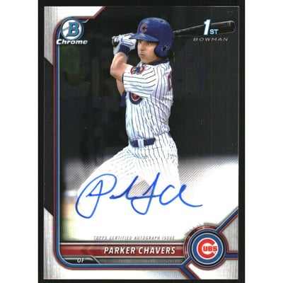 2022 Bowman Chrome Prospect Autographs #CPAPC Parker Chavers