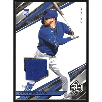 2022 Panini Chronicles Limited Swatches Blue #28 Greg Deichmann/99