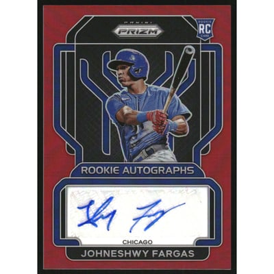 2022 Panini Prizm Rookie Autographs Prizms Red #72 Johneshwy Fargas