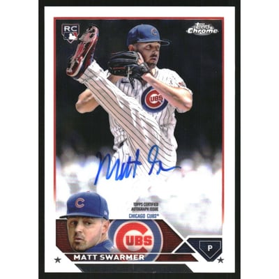 2023 Topps Chrome Update Rookie Autographs #RAMS Matt Swarmer