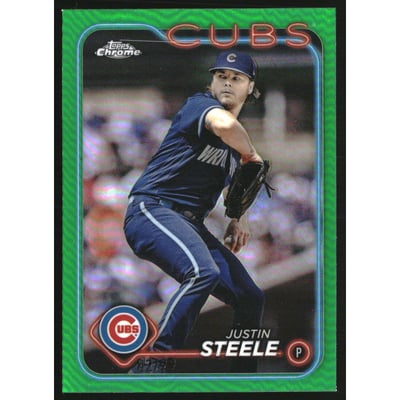 2024 Topps Chrome Green Refractors #258 Justin Steele