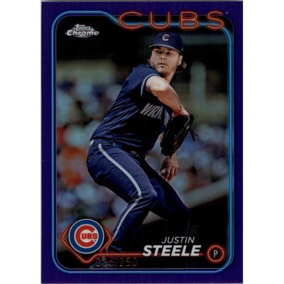 2024 Topps Chrome Purple Refractors #258 Justin Steele