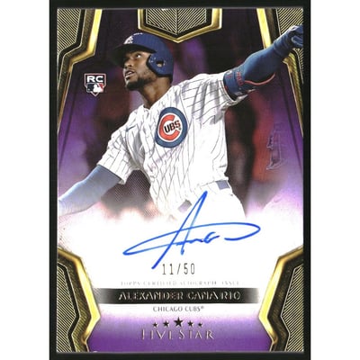 2024 Topps Five Star Autographs Purple #FSAAC Alexander Canario