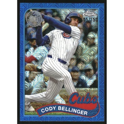 2024 Topps Update '89 Topps Silver Pack Chrome Blue Refractors #T89CU24 Cody Bellinger