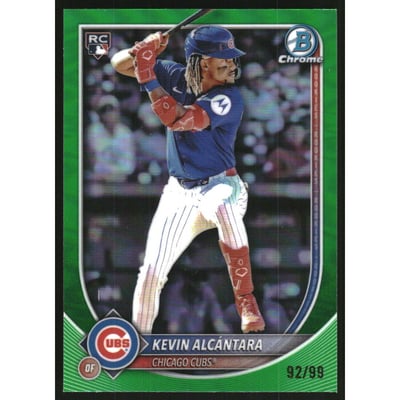2025 Bowman Chrome Green Refractors #44 Kevin Alcantara