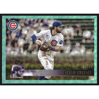2025 Topps Archives Aqua Scope Foilboard #162 Dansby Swanson