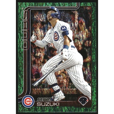 2025 Topps Green Holo Foil #457 Seiya Suzuki