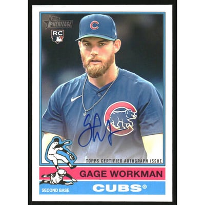 2025 Topps Heritage Real One Autographs #ROAGW Gage Workman HN