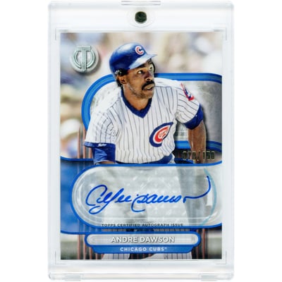 Andre Dawson Chicago Cubs Autographed 2024 Topps Tribute #TA-AD #70/150 Card