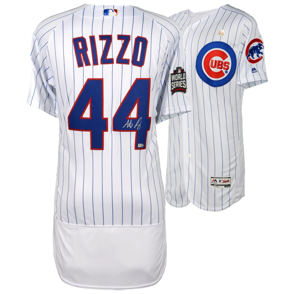 Autographed Chicago Cubs Anthony Rizzo Fanatics Authentic 2016 MLB ...