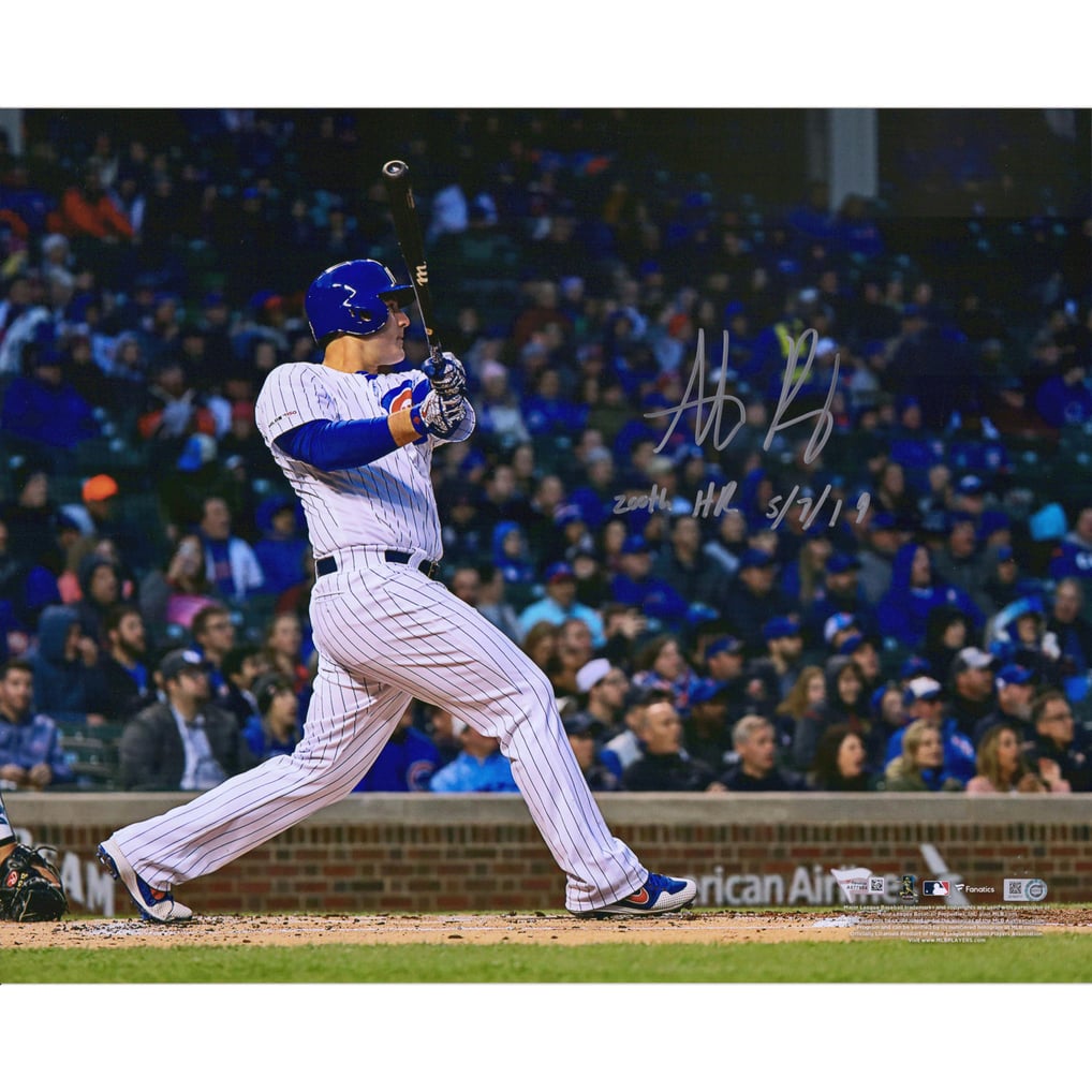 Autographed Chicago Cubs Anthony Rizzo Fanatics Authentic 16