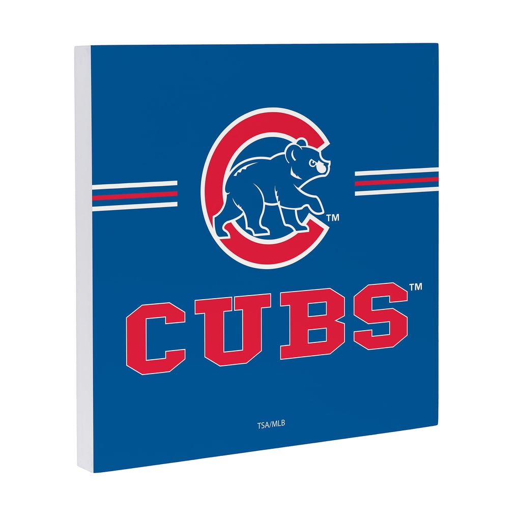 Chicago Cubs 12" x 12" Wood Wall Sign