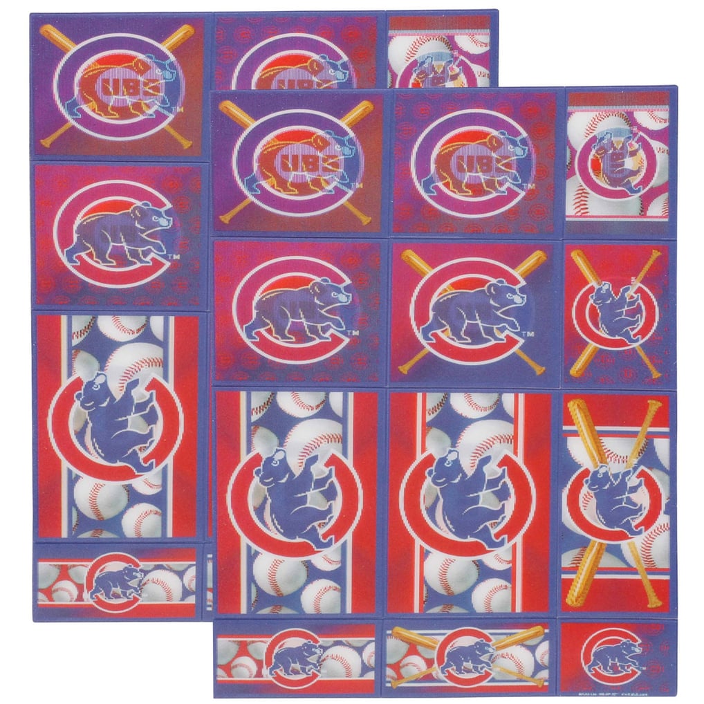 Cubs Sticker Box Chicago Cubs 2-Pack 3D Sticker Sheets