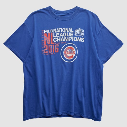 Chicago Cubs 2016 T-shirt - Blue - M by Fanatics Real Vintage