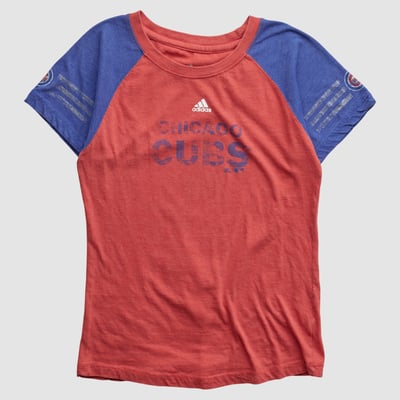 Chicago Cubs Adidas 2010s T-shirt - Red - XS by Fanatics Real Vintage