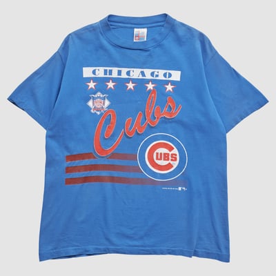 Chicago Cubs Garand 1991 T-shirt - Blue - M by Fanatics Real Vintage