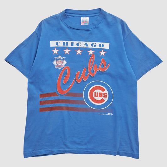 Chicago Cubs Garand 1991 T-shirt - Blue - M by Fanatics Real Vintage