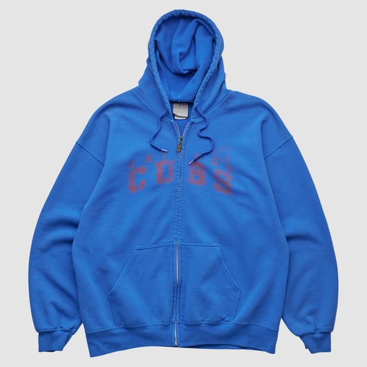 Chicago Cubs Genuine Merchandise 2000s Hooded Full Zip Sweatshirt - Blue - S by Fanatics Real Vintage