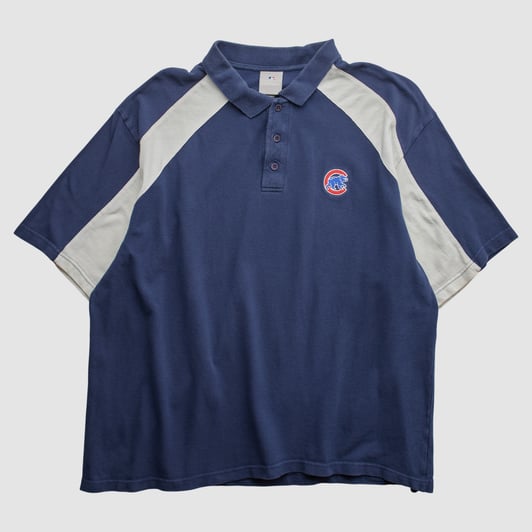 Chicago Cubs Genuine Merchandise 2000s Polo - Blue - 2XL by Fanatics Real Vintage
