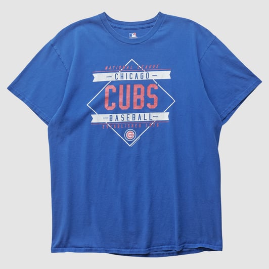 Chicago Cubs Genuine Merchandise 2010s T-shirt - Blue - L by Fanatics Real Vintage