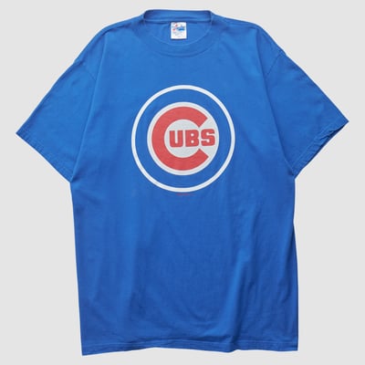 Chicago Cubs Majestic 2000s T-shirt - Blue - XL by Fanatics Real Vintage